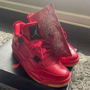 Jordan 4 red/gum size 7W/eur 38